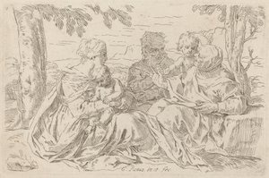 La Sacra Famiglia da Simone Cantarini