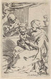 La Sacra Famiglia da Simone Cantarini