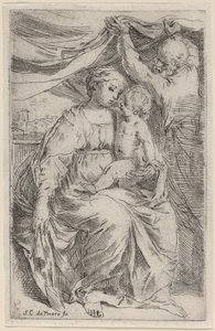 La Sacra Famiglia da Simone Cantarini