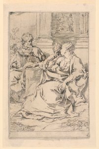 La Sacra Famiglia da Simone Cantarini