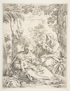La Sacra Famiglia in Riposo durante la Fuga in Egitto, ca. 1637-1639