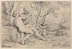 Venere e Adone da Simone Cantarini