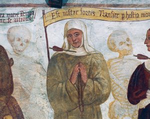 La morte con la suora, dettaglio dalla Danza della Morte