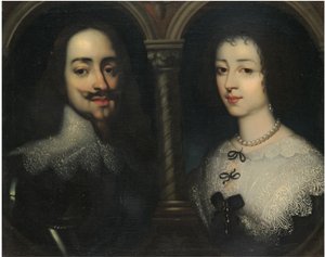 Doppio ritratto di Re Carlo I e Regina Enrichetta Maria da Sir Anthony van, Dyck