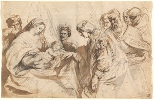 Il matrimonio mistico di Santa Caterina da Sir Anthony van Dyck