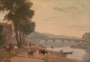Una vista del ponte di Richmond, sul Tamigi