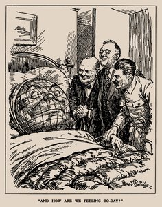 E come ci sentiamo oggi, 1945 da Sir Bernard Partridge