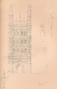 Victoria Tower, Westminster, c. 1837-1904 da Sir Charles Barry