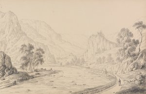 Album di 30 vedute nel Tirolo e in Italia: Tra Bressanone e Chiusa - Tirolo, 27 ottobre 1840 da Sir Charles D