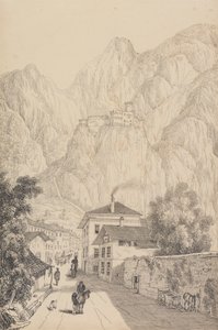 Album di 30 vedute nel Tirolo e in Italia: Castello di Salorno vicino alla città