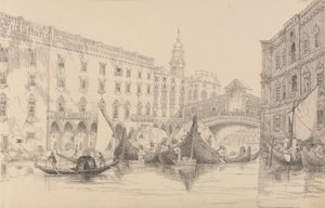 Album di 30 vedute nel Tirolo e in Italia: Il Rialto - Venezia 8 novembre 1840