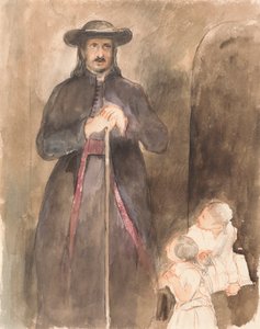Un Sacerdote con Due Bambini