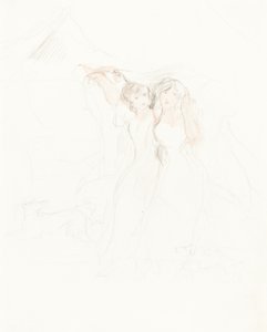 Due ragazze sotto un mantello da Sir David Wilkie