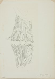 Figura drappeggiata e riflesso, studio per Specchio di Venere da Sir Edward Burne Jones