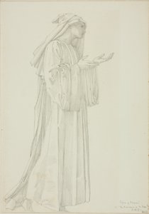 Figura del Pellegrino in Romaunt of the Rose da Sir Edward Burne Jones