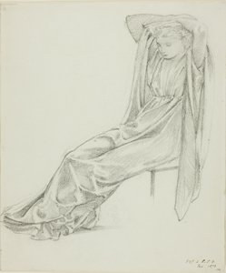 Figura Femminile Seduta da Sir Edward Burne Jones