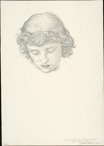 Studio per Specchio di Venere: Testa da Sir Edward Burne Jones