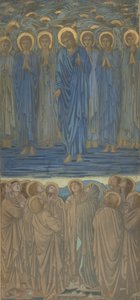 Ascensione di Cristo Atti I, 1-9: Studio per vetrata da Sir Edward Coley Burne Jones
