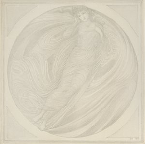 Euridice che fluttua tra le fiamme, 1872-1875 da Sir Edward Coley Burne Jones