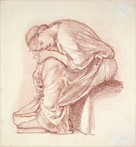Figura seduta di una donna, fine XIX secolo da Sir Edward Coley Burne Jones