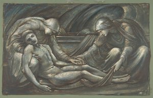 La sepoltura, 1879 da Sir Edward Coley Burne Jones