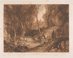 Cacciatori in un bosco