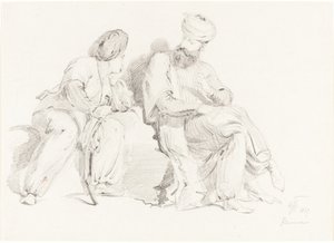 Due uomini in abiti orientali da Sir George Hayter