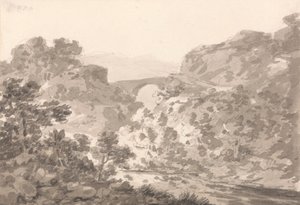 Ponte sul ruscello, Galles del Nord da Sir George Howland Beaumont seventh Baronet