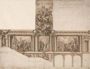 Progetto per Soffitto, Pareti e Scala da Sir James Thornhill