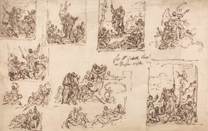 Mosè e il serpente di bronzo - Progetto per la cappella al castello di Dunster da Sir James Thornhill