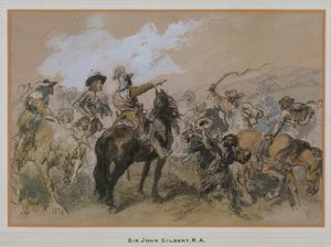 Cavalieri al tempo di Carlo I, 1876 da Sir John Gilbert