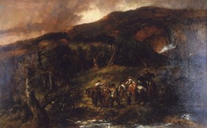 Paesaggio con battuta di caccia
