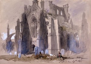 Abbazia di Melrose da Sir John Gilbert