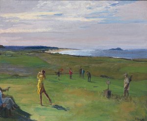 Il campo da golf, North Berwick da Sir John Lavery