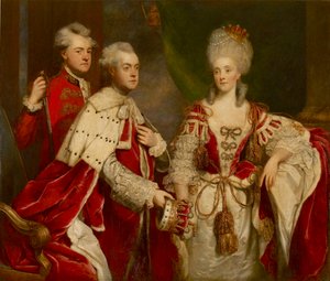 George, 2° conte Harcourt, sua moglie Elizabeth e suo fratello William, 1780 da Sir Joshua Reynolds