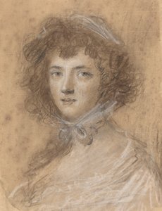 Testa e busto di una donna da Sir Joshua Reynolds