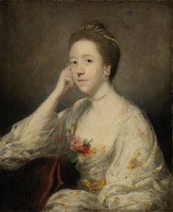 Ritratto di una signora in bianco da Sir Joshua Reynolds