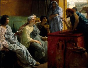 La bottega del vino, 1869-1874 da Sir Lawrence Alma Tadema
