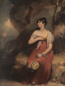 Una donna in un paesaggio da Sir Martin Archer Shee