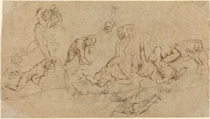 Battaglia di uomini nudi da Sir Peter Paul Rubens
