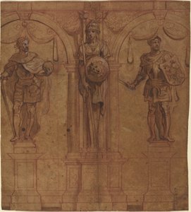 Rodolfo I e Alberto I con Pallade