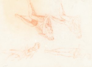 Studi per "Le vergini sagge e stolte" [recto]