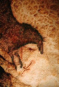 Cavallo al galoppo nella grotta di Lascaux, Francia