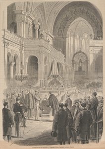 Il funerale di Gioacchino Rossini. La consacrazione nella Chiesa della Santissima Trinità, 1868