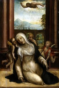 Stigmatizzazione e svenimento di Santa Caterina da Siena da Sodoma,