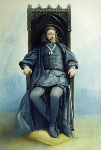 Granduca Konstantin Konstantinovich come Amleto nella pièce teatrale di William Shakespeare il 21 febbraio 1899, 1899 da Sofia Ivanovna Kramskaya