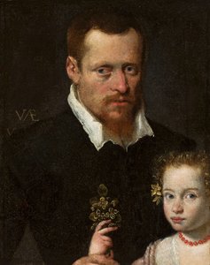 Ritratto di uomo con la figlia