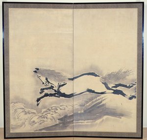 Salto del cavallo, giapponese, periodo Edo, c. XVIII secolo