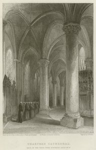 Cattedrale di Chartres, retro del coro dalla navata nord da Solomon Alexander Hart