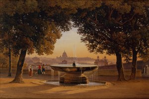 La fontana di Villa Medici da Solomon Corrodi